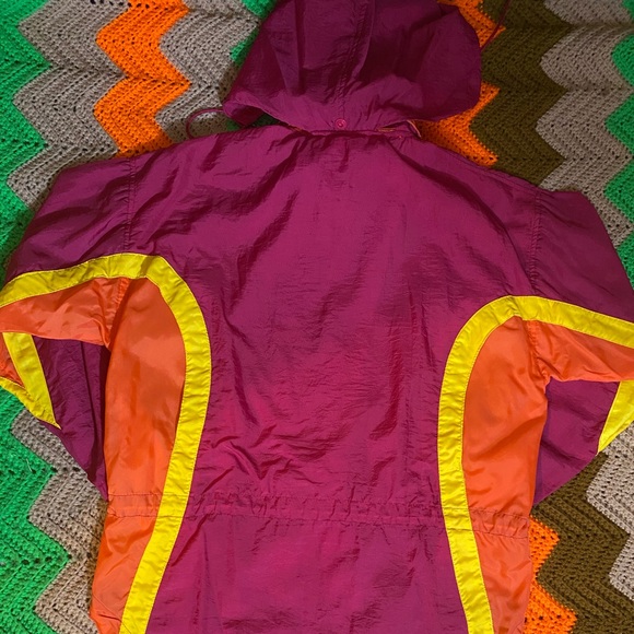 SOLD!! Colorblock Reebok Windbreaker Jacket - Picture 4 of 6